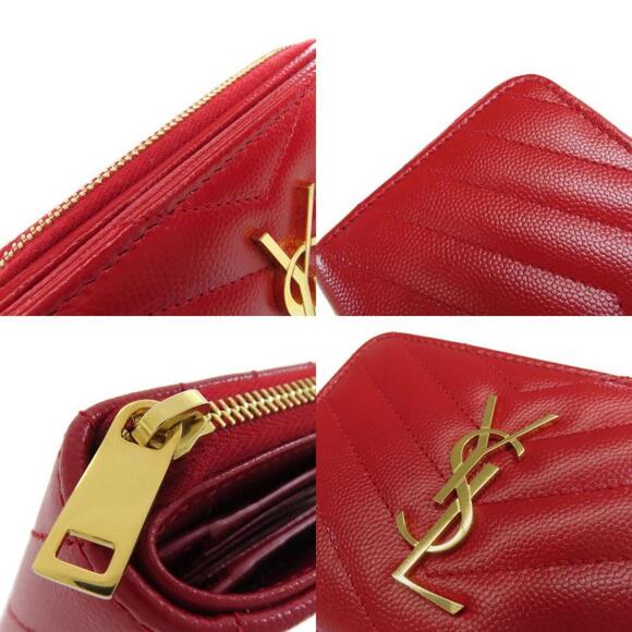 YVES SAINT LAURENT Red Wallet - Picture 9 of 11